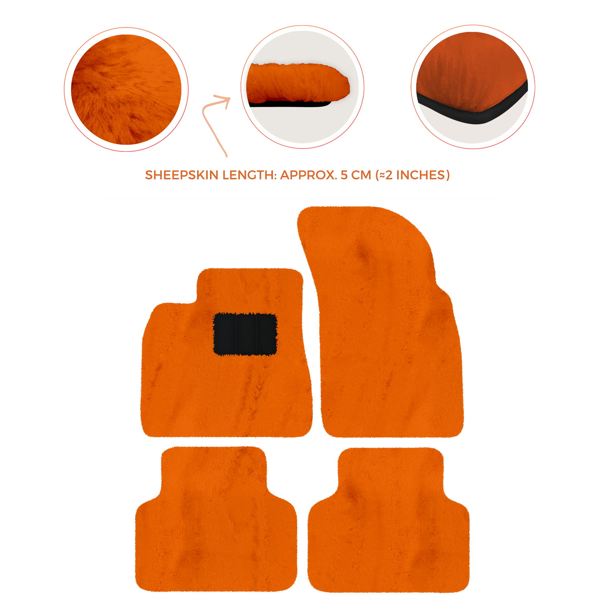 Premium Luxury Sheepskin Floor Mats for Bentley Bentayga 2015-2023