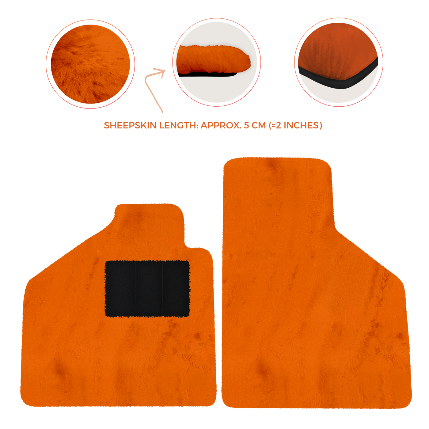 Premium Sheepskin Floor Mats for Lamborghini Aventador (2012-2022)