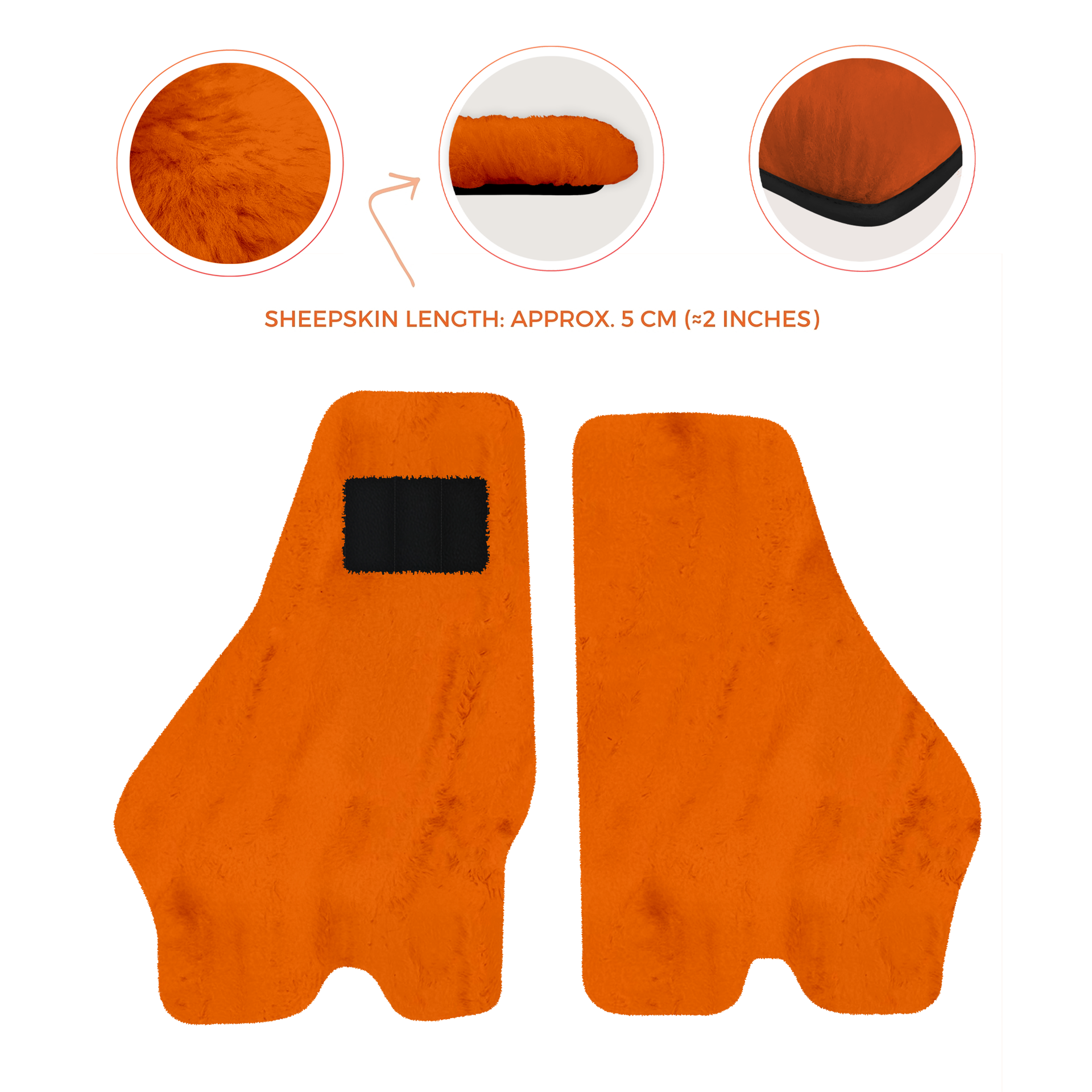 Luxury Sheepskin Floor Mats for Lamborghini Urus (2018-2026)