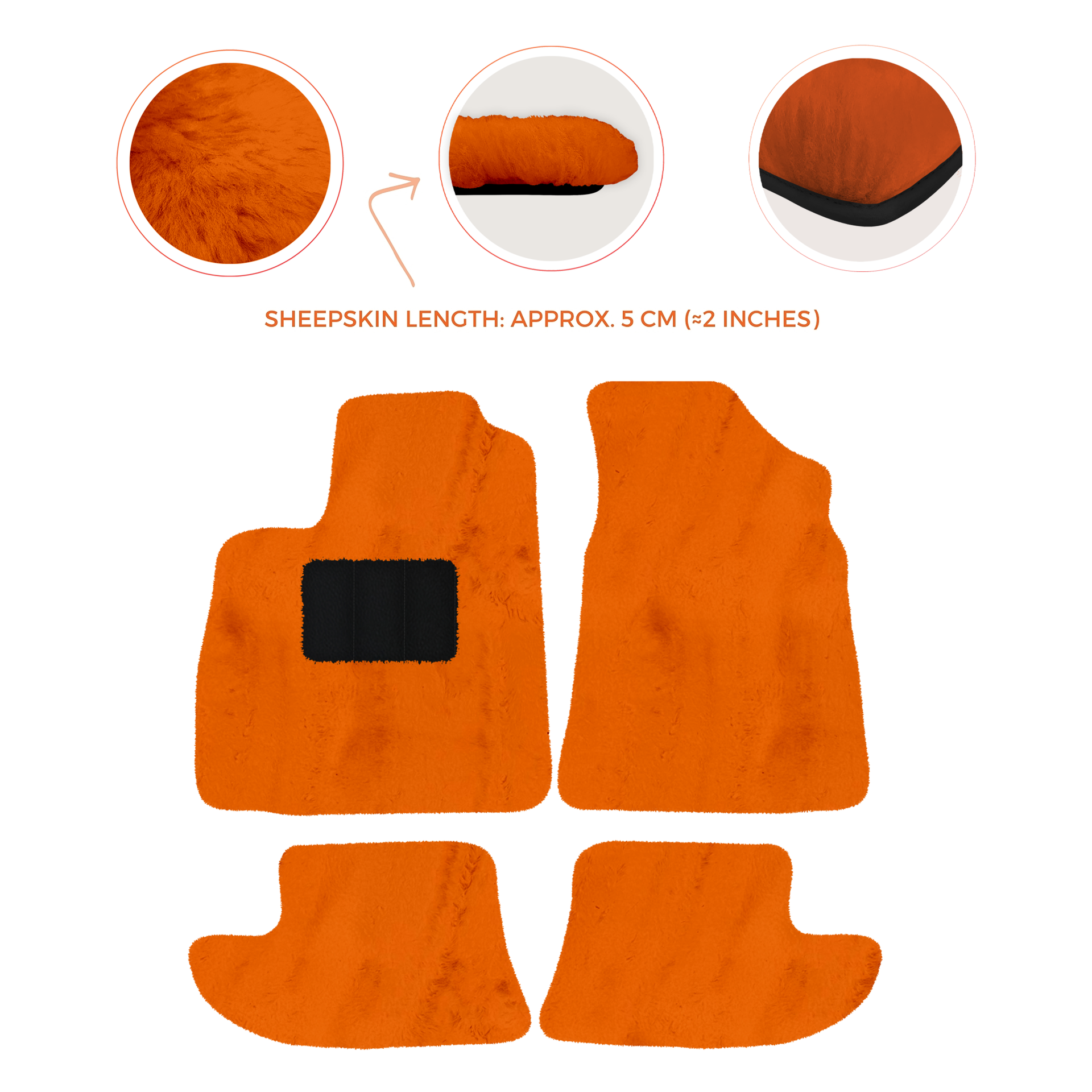 Luxury Sheepskin Floor Mats for Bentley Continental GT (2011-2018)