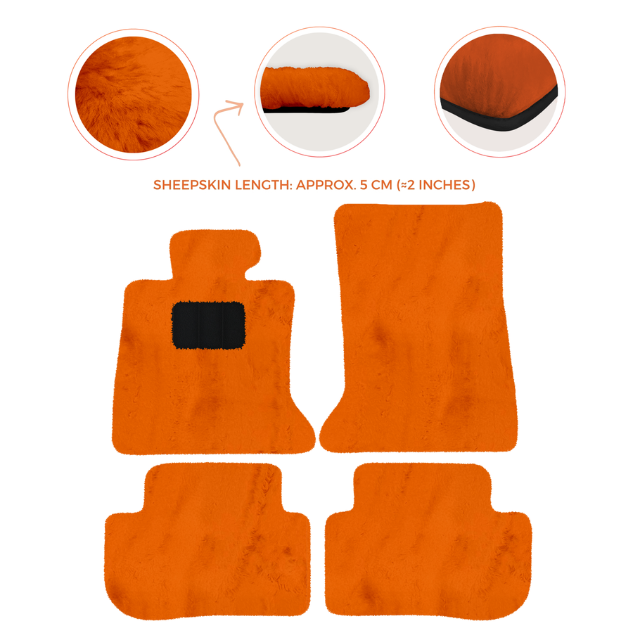 Premium Sheepskin Floor Mats for Rolls-Royce Ghost Series I RR2