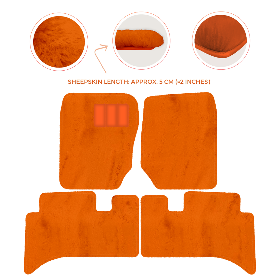 Premium Sheepskin Floor Mats for Range Rover Sport L460 (2022-2024)
