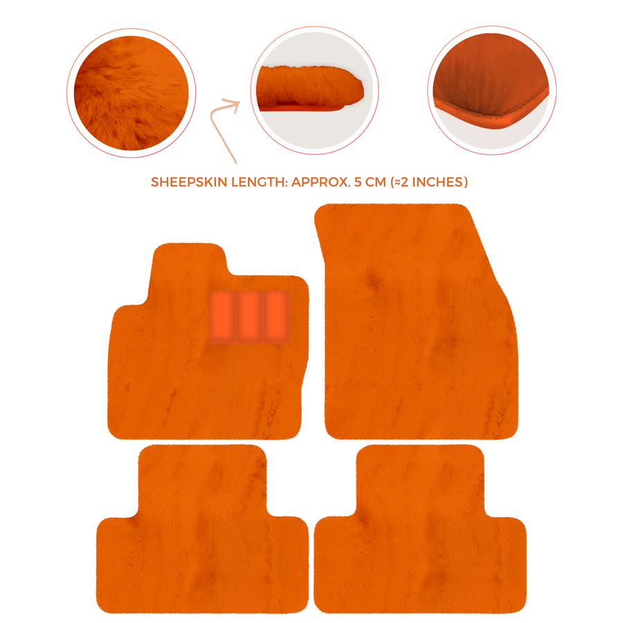 Premium Sheepskin Floor Mats for Range Rover Vehicles (2012-2022)