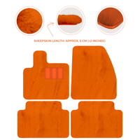 Premium Sheepskin Floor Mats for Range Rover Evoque (2016-2024)