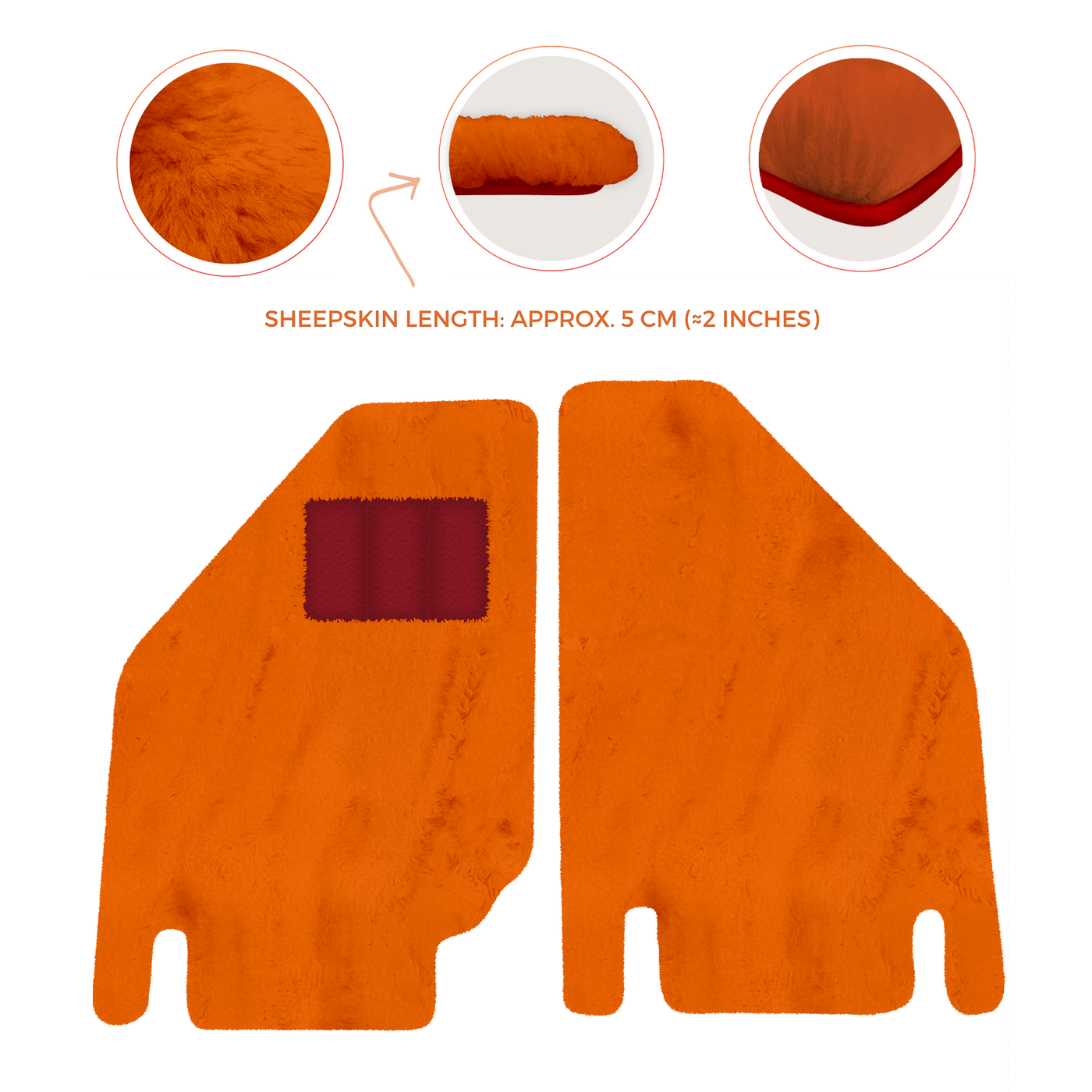 Premium Sheepskin Floor Mats for Ferrari Purosangue (2023-2024)