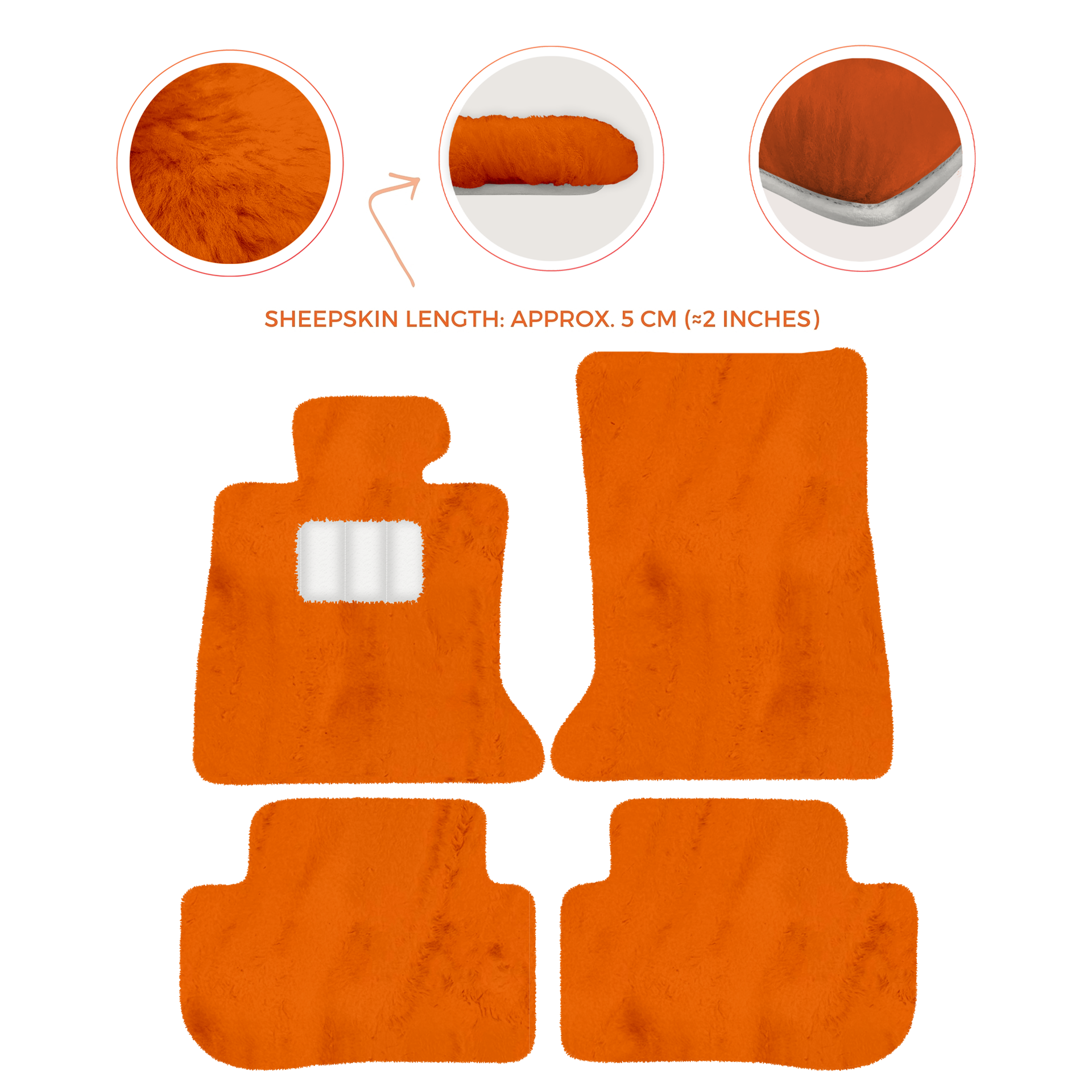 Premium Sheepskin Floor Mats for Rolls-Royce Ghost Series I RR2