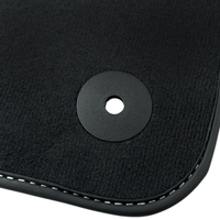 Black Floor Mats for Lamborghini Urus with Carbon Fiber Leather