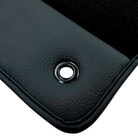 Black Floor Mats for Jeep Renegade (2018-2024) Co Driver with Fixing System with Leather | AutoWin