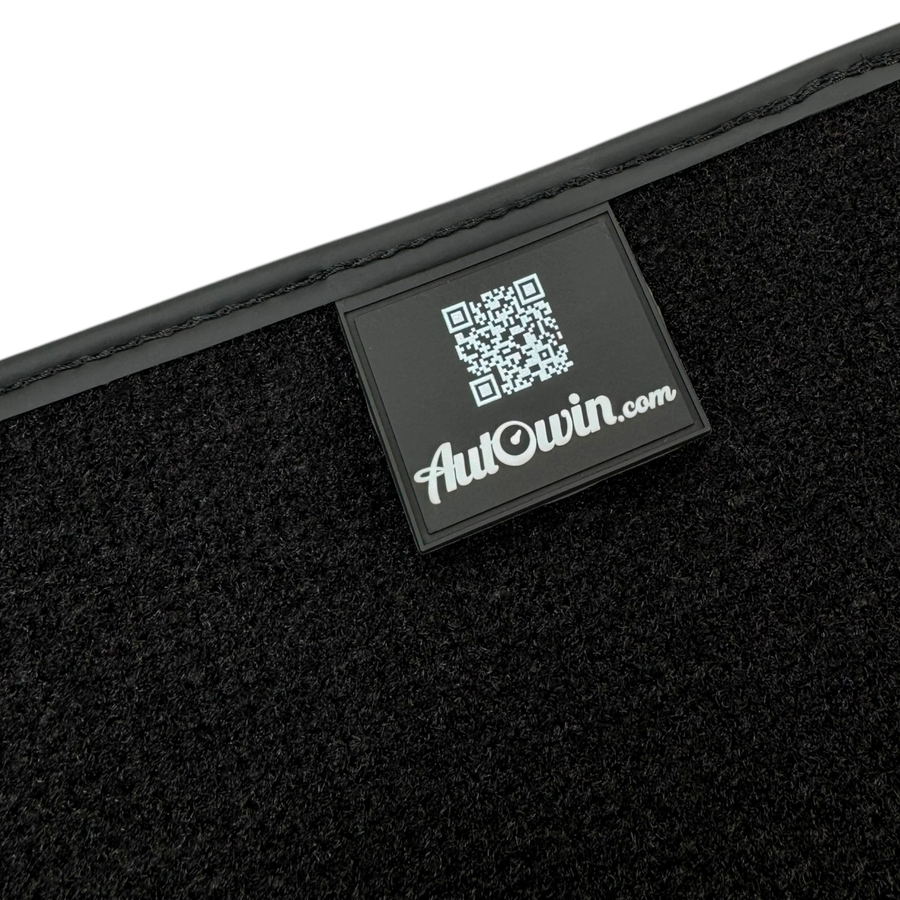Black Floor Mats for Lincoln MKC (2014-2020) with Leather | AutoWin