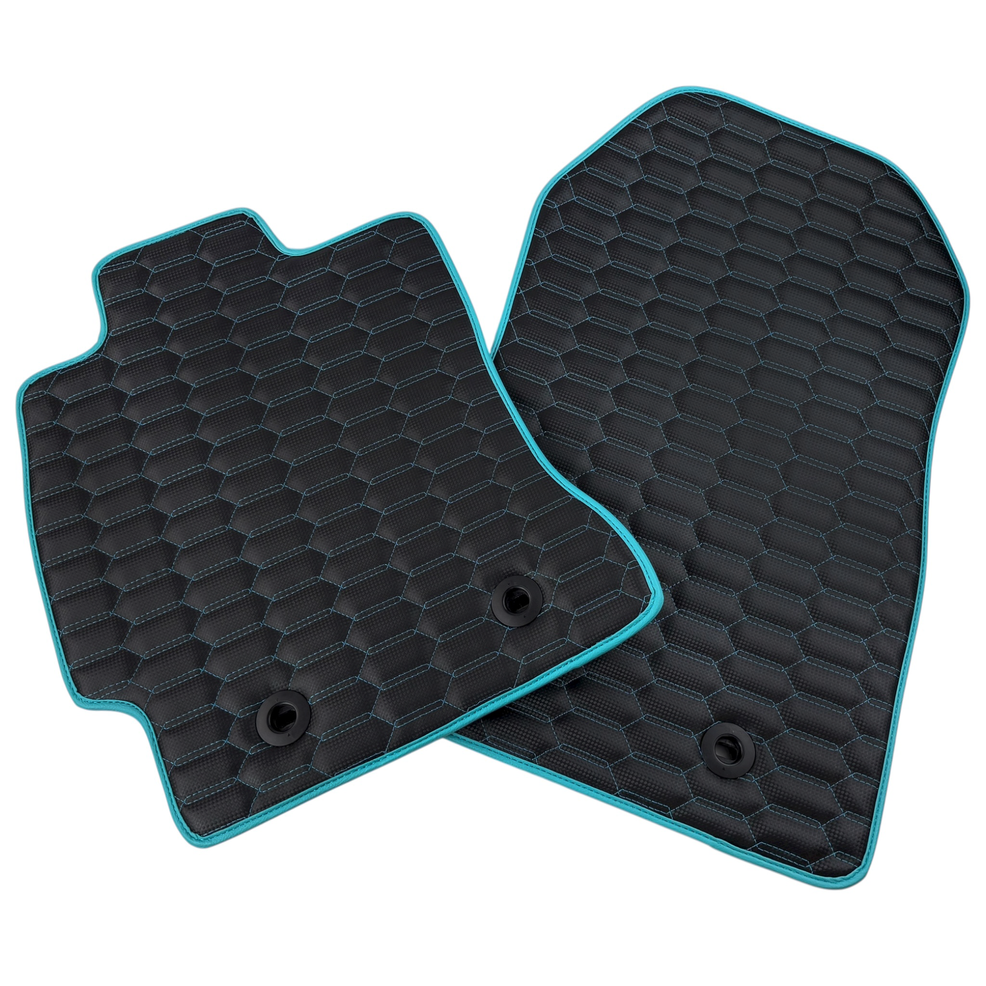 Premium Carbon Fiber Leather Floor Mats for Toyota GT86 (2012-2021)