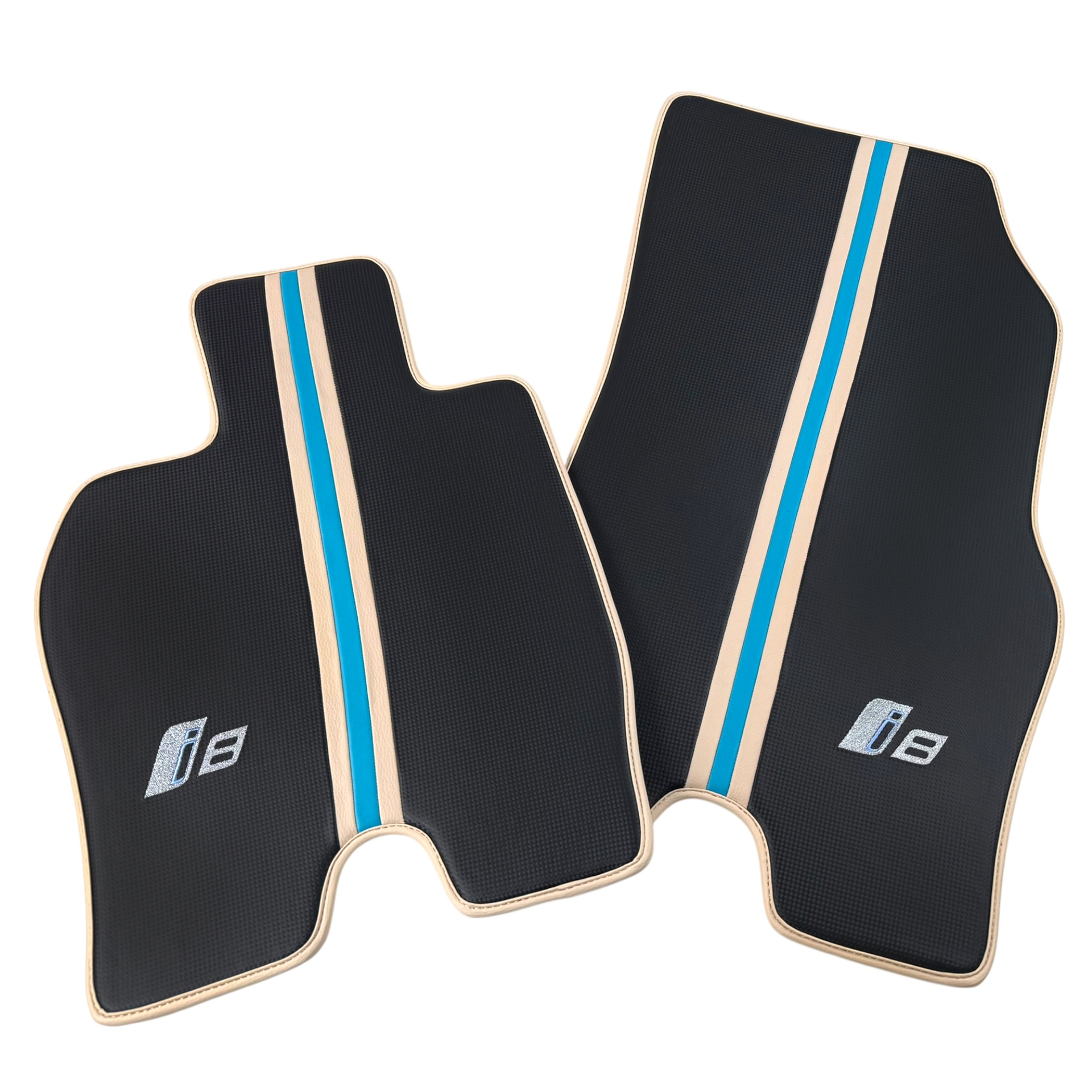 Customizable Leather Floor Mats with Raptor Hex Pattern for BMW i8 Series l12 I15 - AutoWin