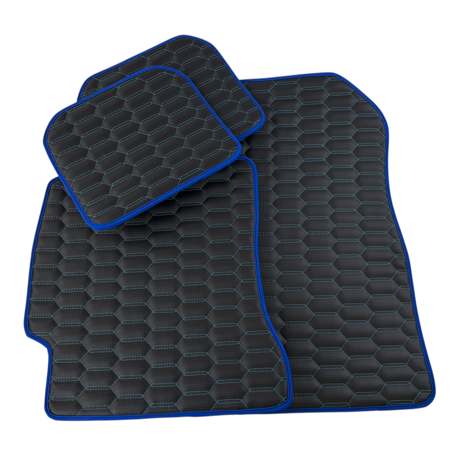 Premium Carbon Fiber Leather Floor Mats for Toyota GT86 (2012-2021)