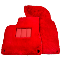 Red Sheepskin Floor Mats for Bentley Bentayga (2015-2023)