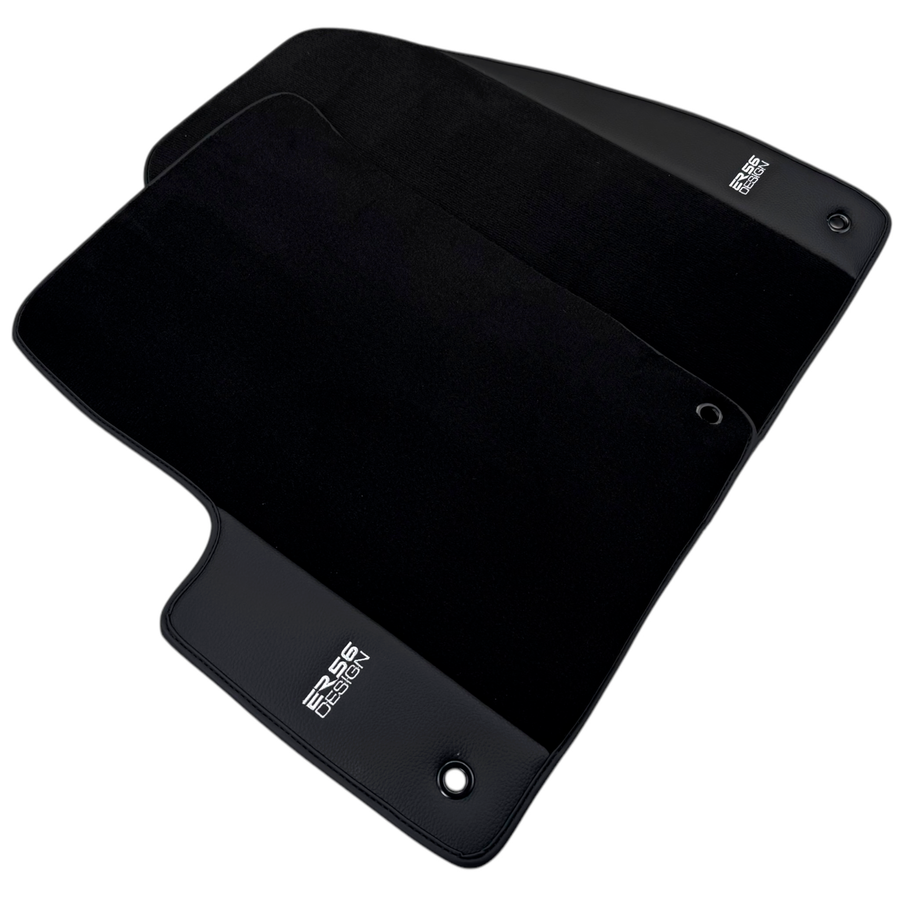 ER56 Design Black Floor Mats for Chrysler 200 (2015-2017) with Leather