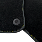 Black Floor Mats for Ferrari Portofino (2018-2023) with Leather