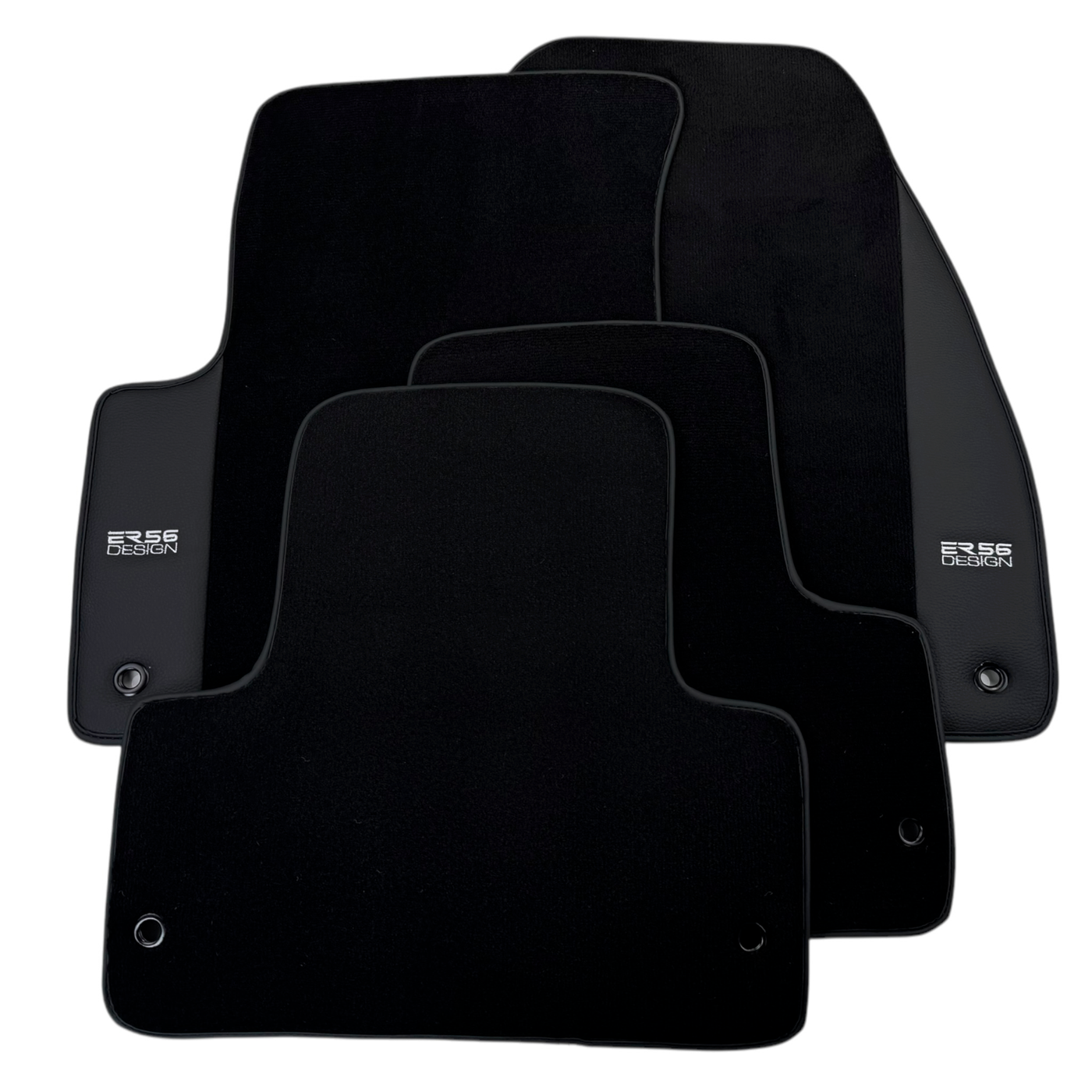 ER56 Design Black Floor Mats for Chevrolet TrailBlazer EXT (2003-2005) with Leather
