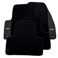 ER56 Design Black Floor Mats for Lincoln MKC (2014-2020) with Leather