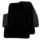 Black Floor Mats for Jeep Cherokee KJ (2002-2007) with Leather | AutoWin