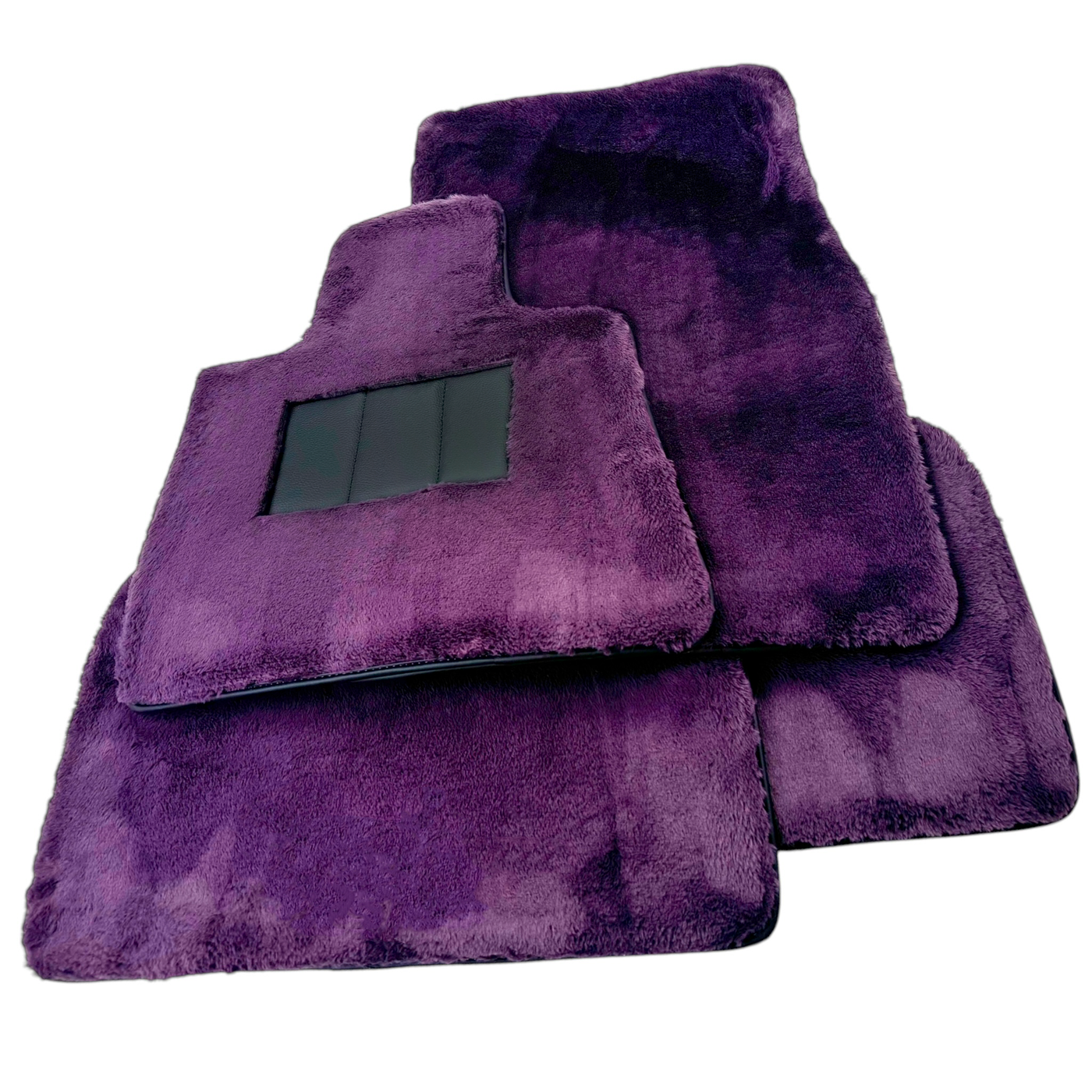 Purple Sheepskin Floor Mats for Rolls-Royce Cullinan (2018-2025)
