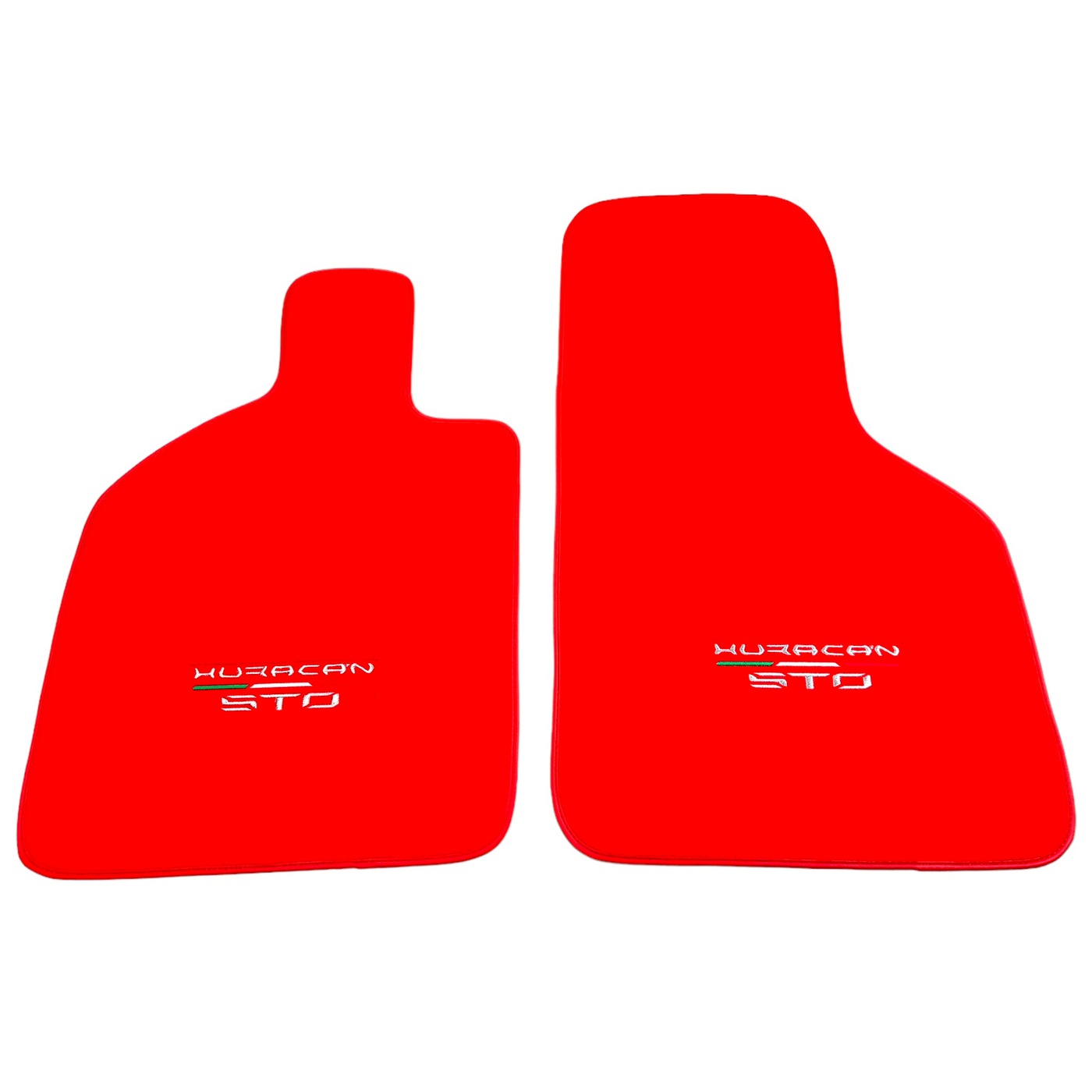 Floor Mats for Lamborghini Huracan STO Red Color | AutoWin