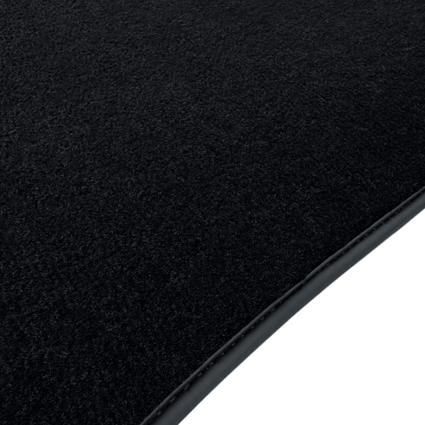 Black Floor Mats for Jaguar XJ (2003-2007) with Leather - AutoWin