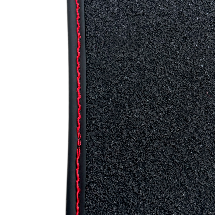 Red Floor Mats for Alfa Romeo Giulia Performante (1962-1978) with Leather