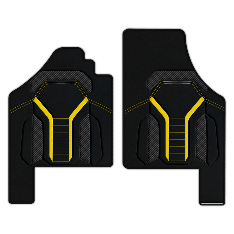 Customizable Leather Floor Mats with AW47 Pattern for Lamborghini Murcielago (2001-2010)