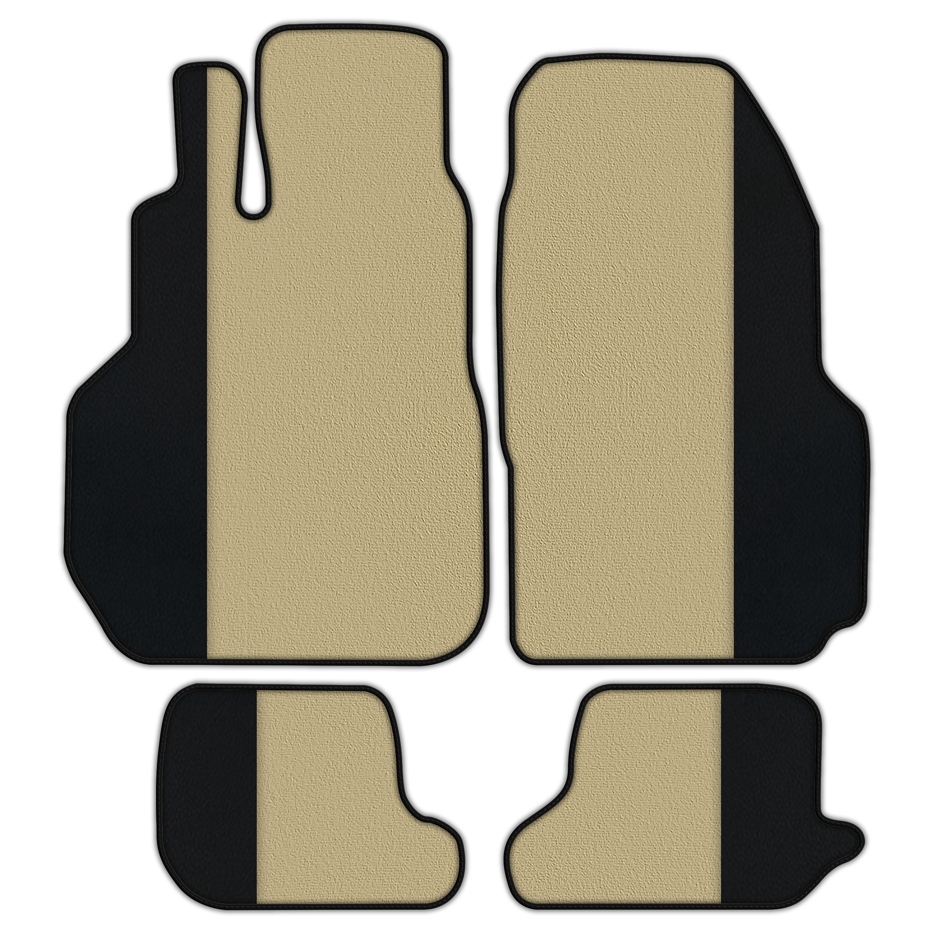 Customizable Floor Mats From Carpet with Leather for Nissan GT-R (2009-2023)