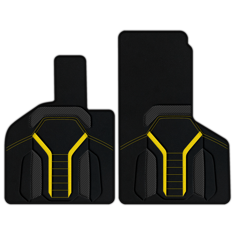 Customizable Leather Floor Mats with AW47 Pattern for Lamborghini Huracan Performante (2017-2019)