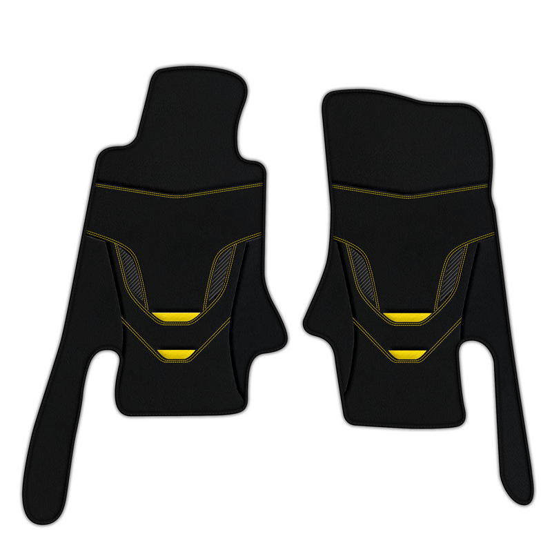 Customizable Leather Floor Mats with AW46 Pattern for Chevrolet Corvette C5 (1997-2004)