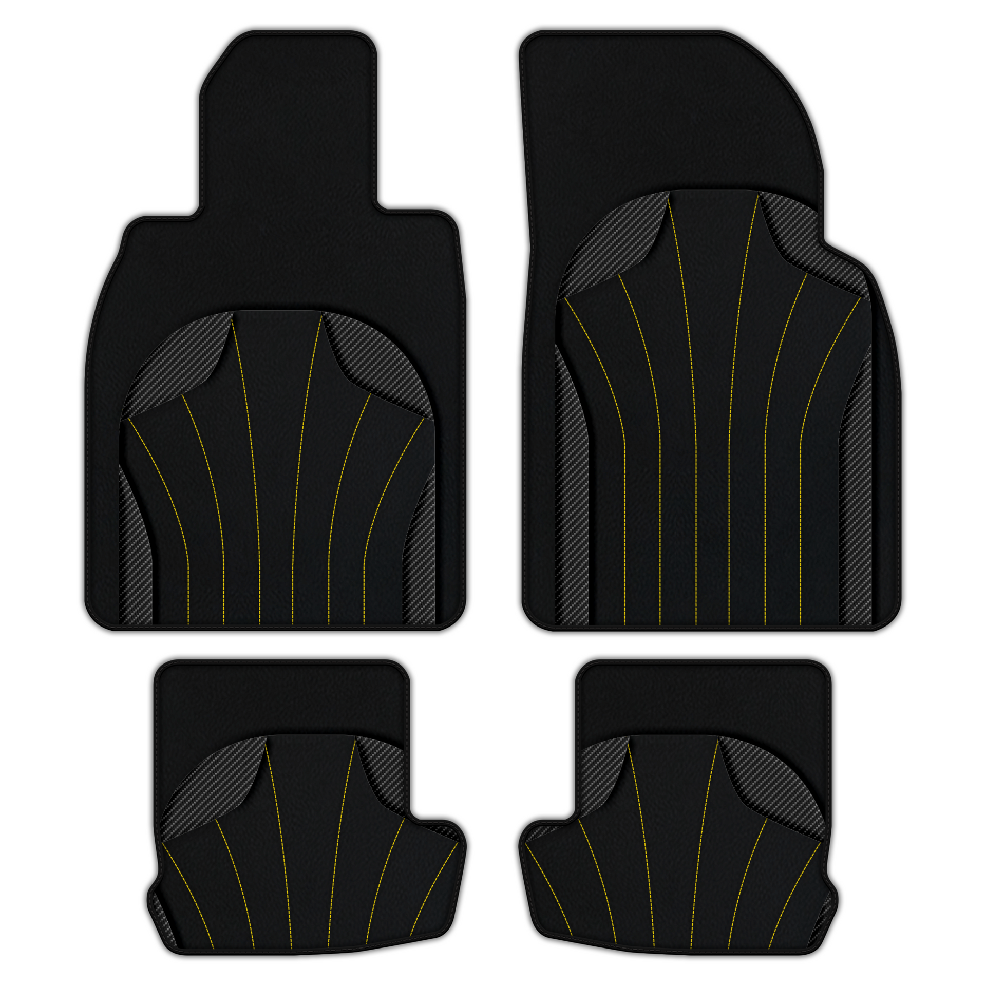 Customizable Leather Floor Mats with AW38 Pattern for Porsche 911 - 991 (2012-2019)