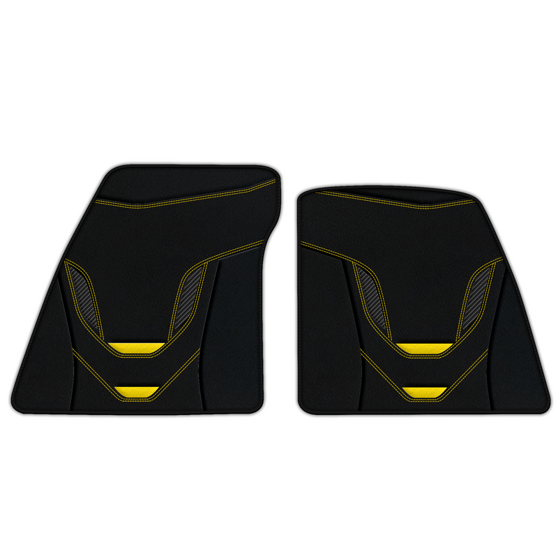 Customizable Leather Floor Mats with AW46 Pattern for Ferrari 296 GTB (2022-2025)