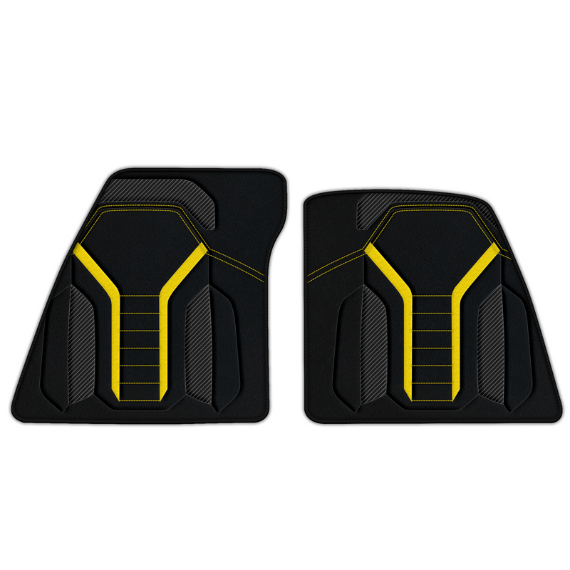 Customizable Leather Floor Mats with AW47 Pattern for Ferrari 296 GTB (2022-2025)