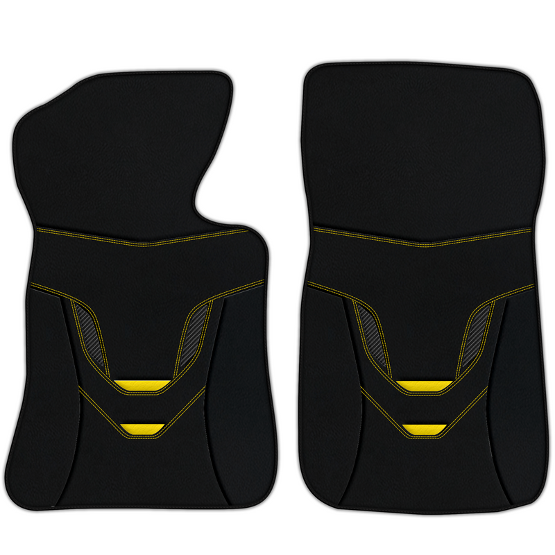 Customizable Leather Floor Mats with AW46 Pattern for Chevrolet Corvette C2 (1963-1967)