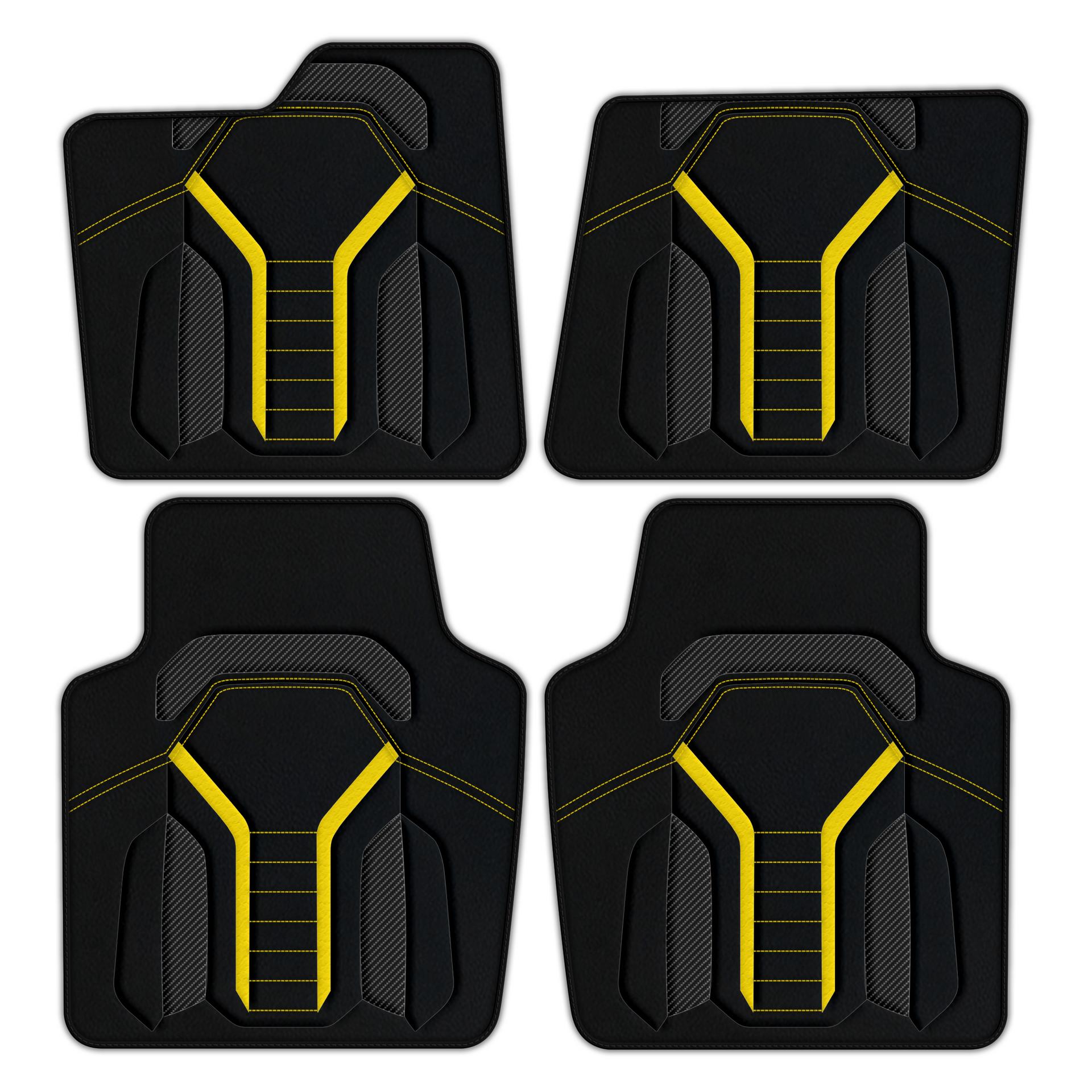 Customizable Leather Floor Mats for Ferrari Purosangue - AW23 Pattern