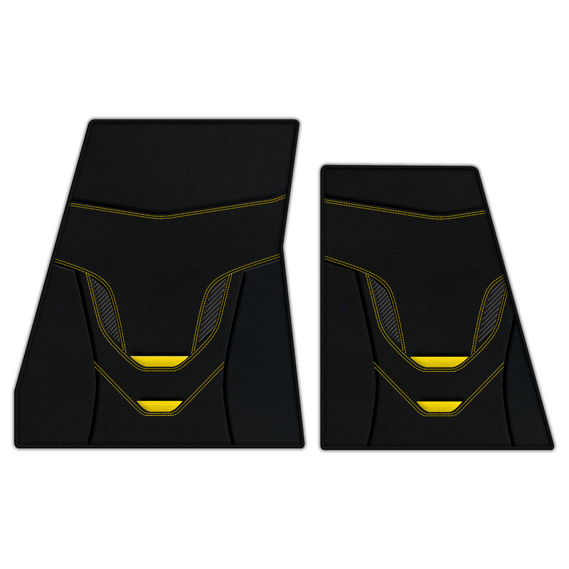 Customizable Leather Floor Mats with AW46 Pattern for Ferrari F80 (2025–2026)