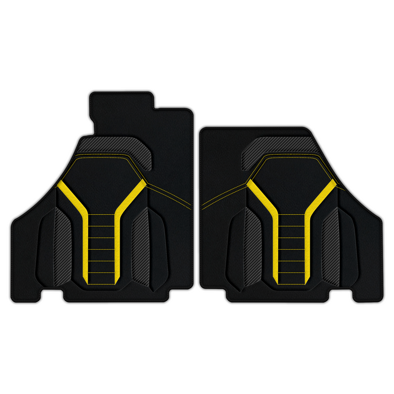 Customizable Leather Floor Mats with AW47 Pattern for Ferrari 360 (1999-2005)