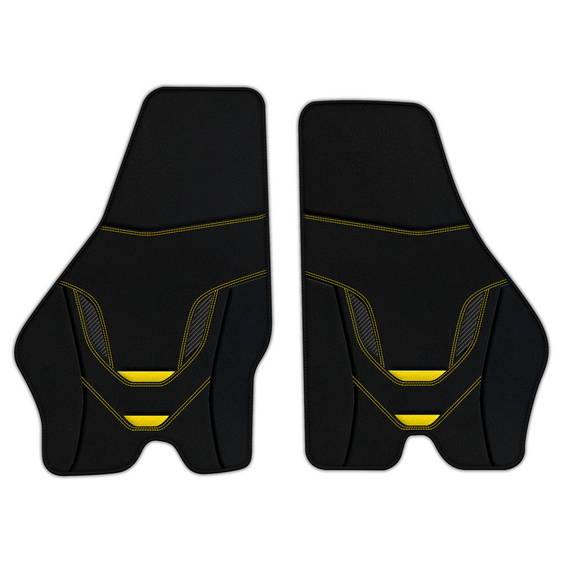 Customizable Leather Floor Mats with AW46 Pattern for Lamborghini Jalpa (1981-1988)