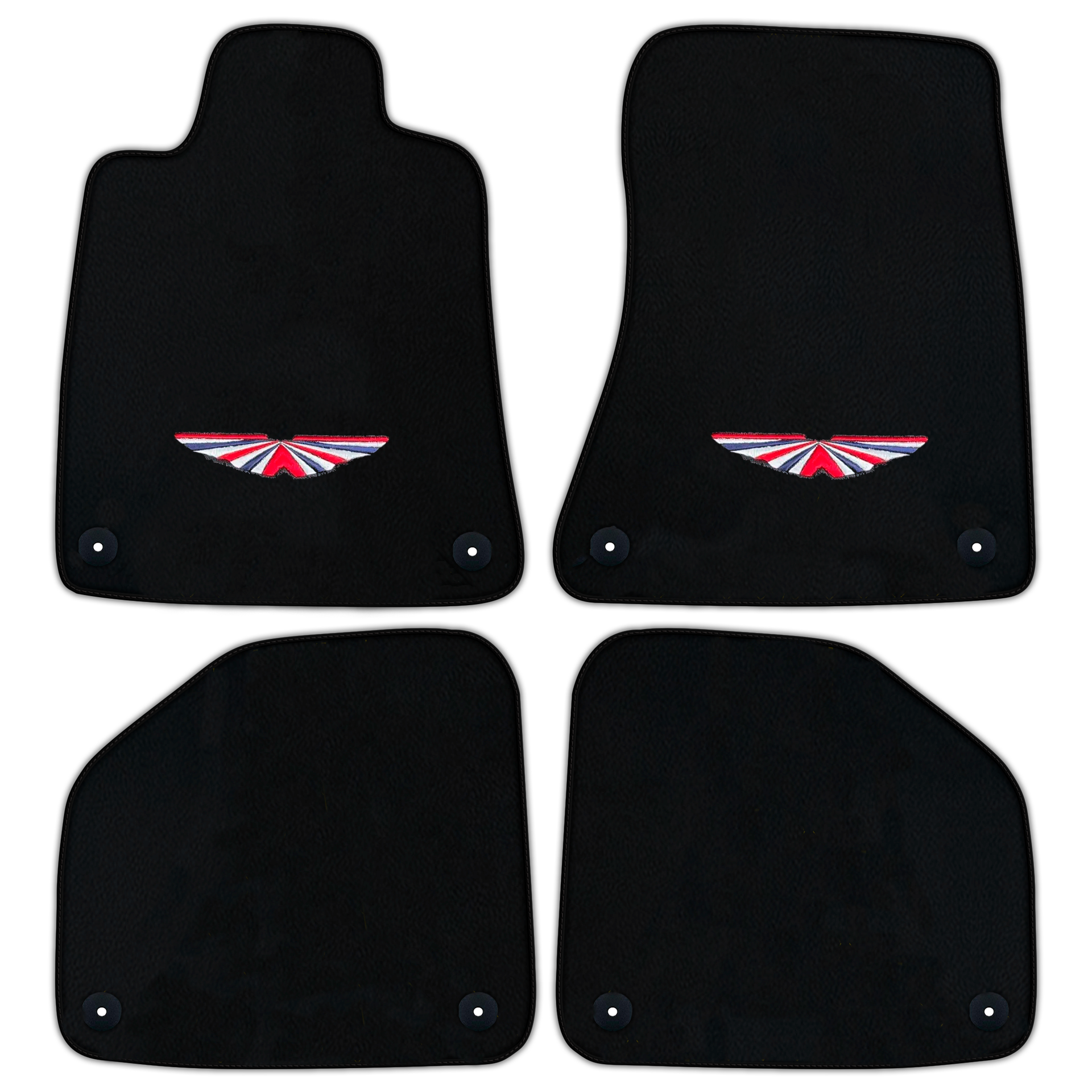 Customizable Floor Mats From Carpet With Leather for Aston Martin DBX (2020-2023) - AutoWin