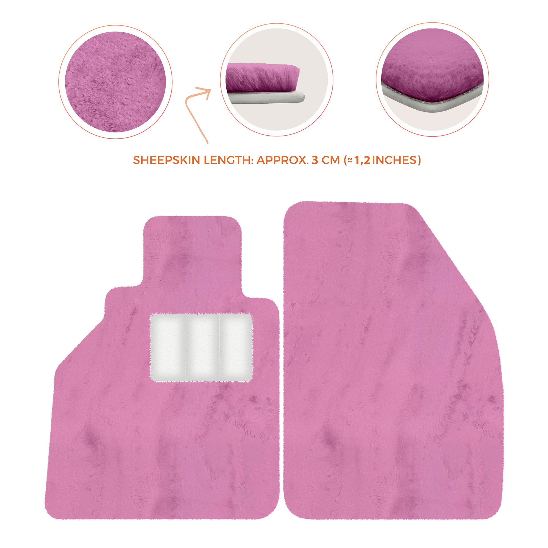 Premium Sheepskin Floor Mats for Porsche 986 Boxster (1996-2004)