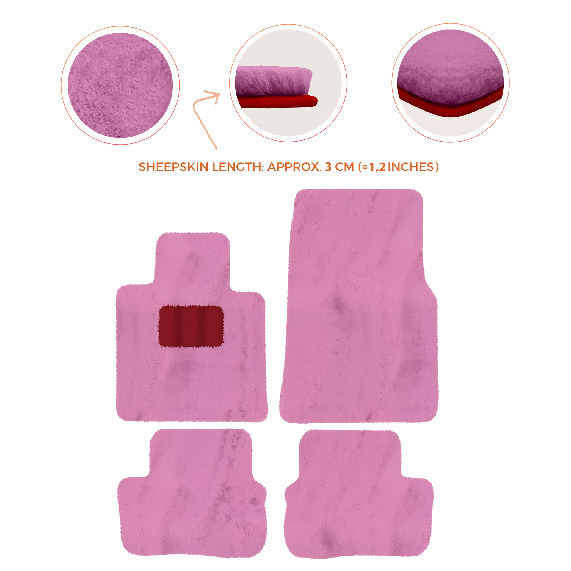 Premium Sheepskin Floor Mats for Rolls-Royce Shadow (1965-1977)