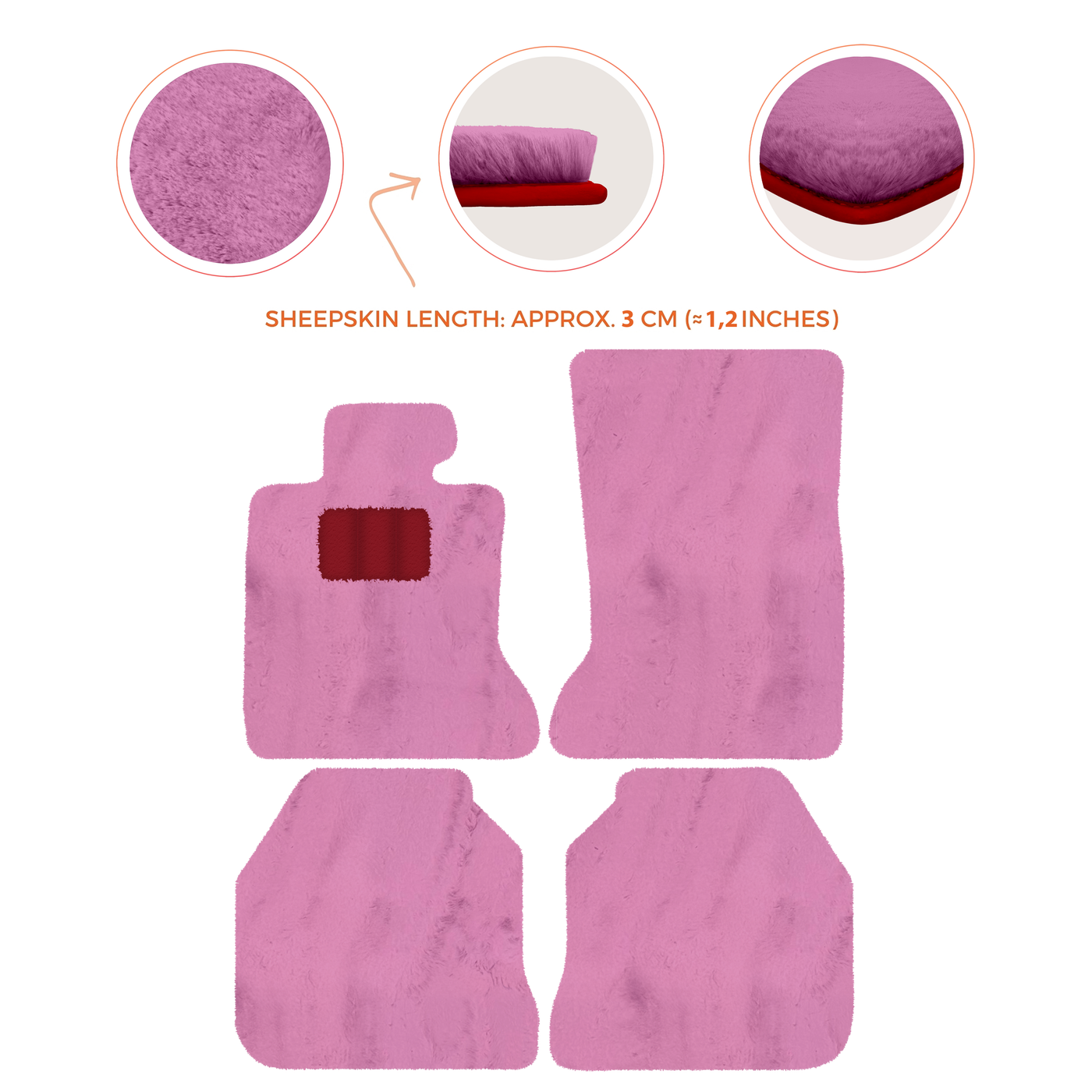 Luxury Sheepskin Floor Mats for Rolls-Royce Ghost RR2 (2010-2014)