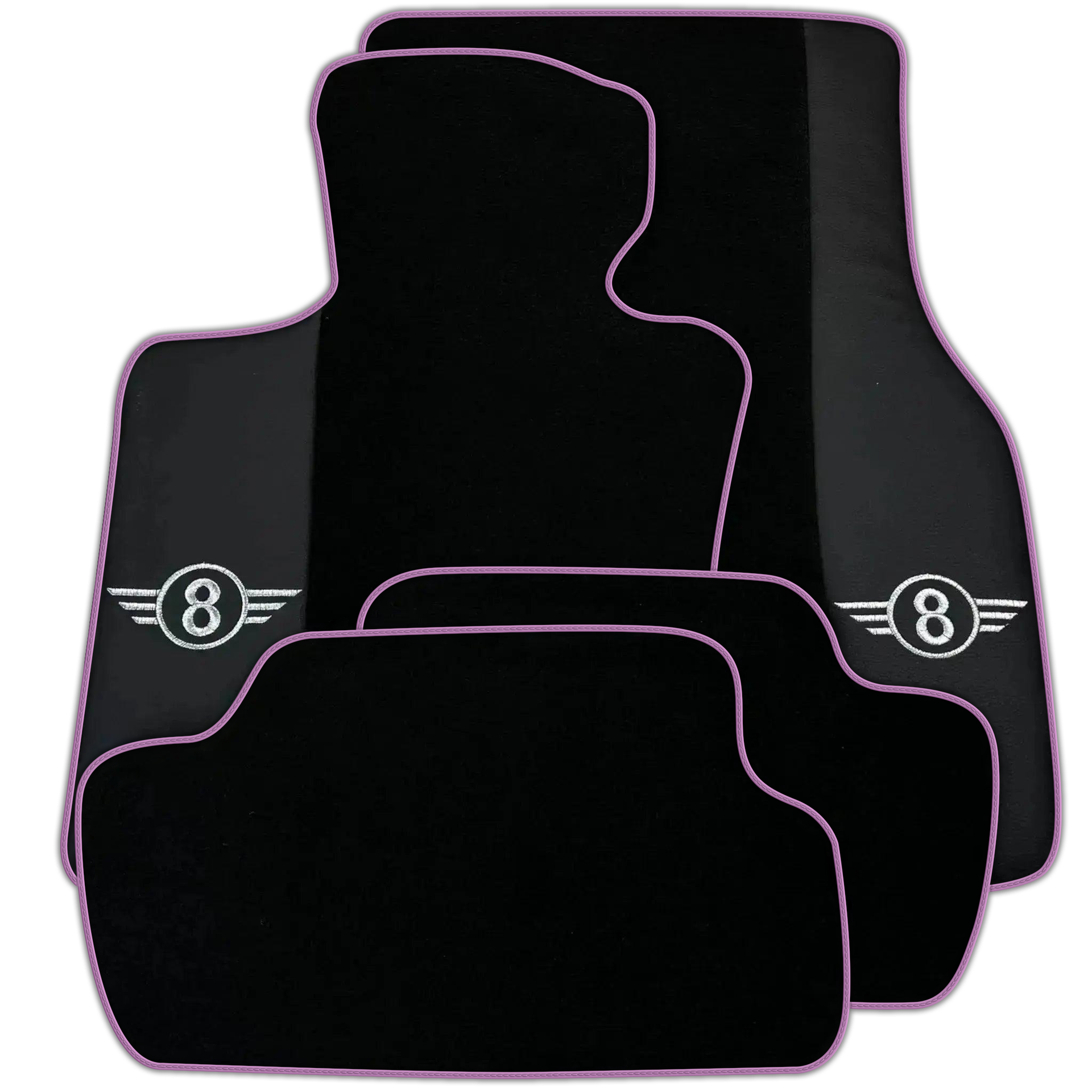Black Floor Mats for Mini Cooper / One F55 5-Doors (2015-2023) Various Trim Colors