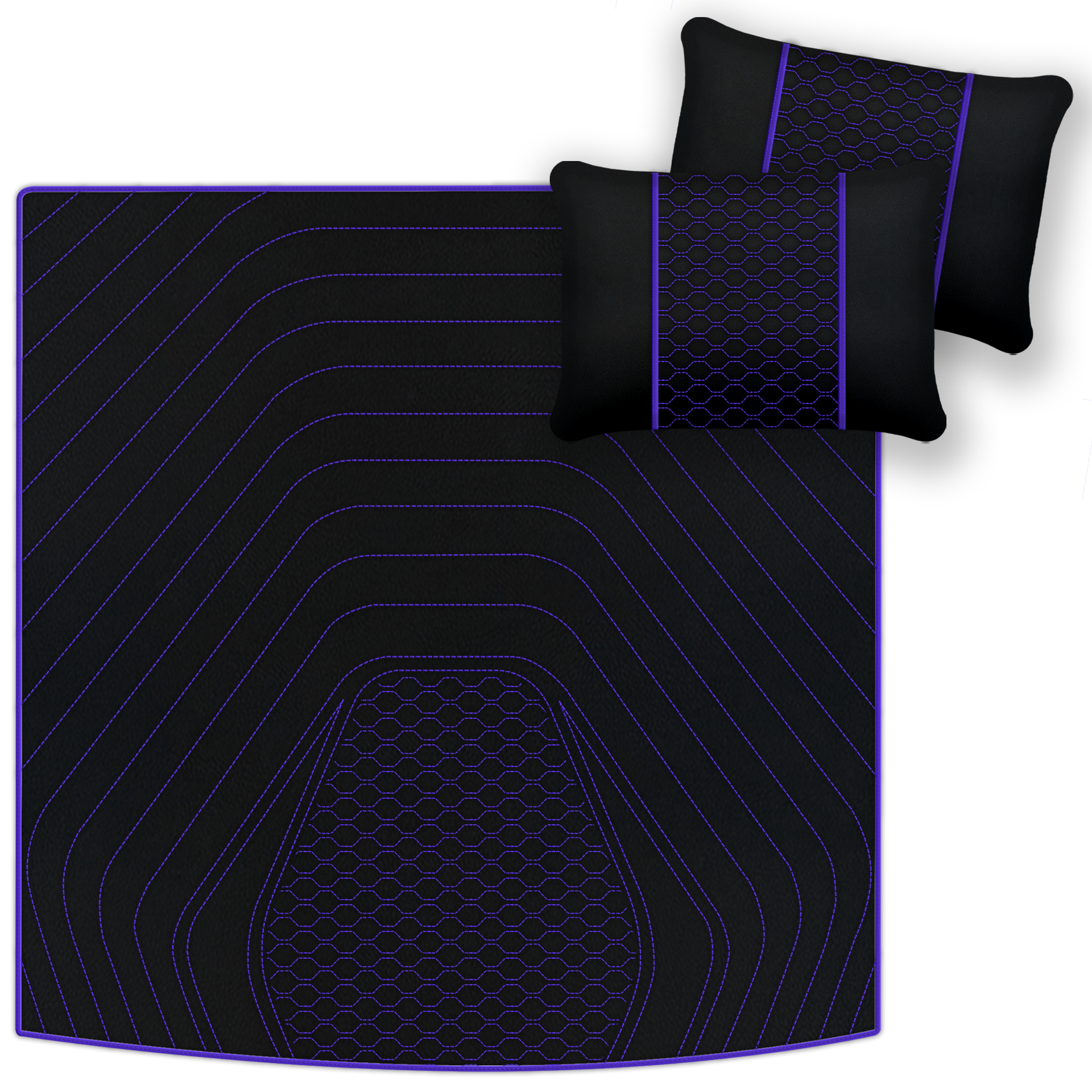 Premium Black Leather Floor Mats for Ferrari Mondial (1983-1993)