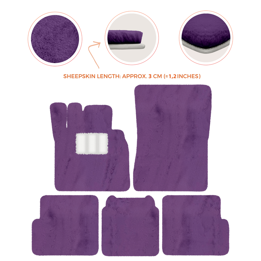 Premium Sheepskin Floor Mats for Ferrari 296 GTS (2022-2025)