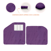 Sheepskin Floor Mats for Aston Martin Vulcan (2015-2016) Track Car - Luxury