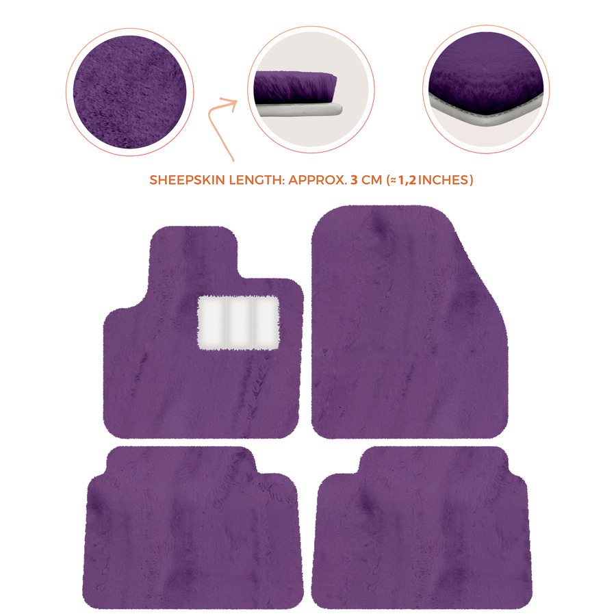 Luxury Sheepskin Floor Mats for Land Rover Discovery Sport (2015-2019)