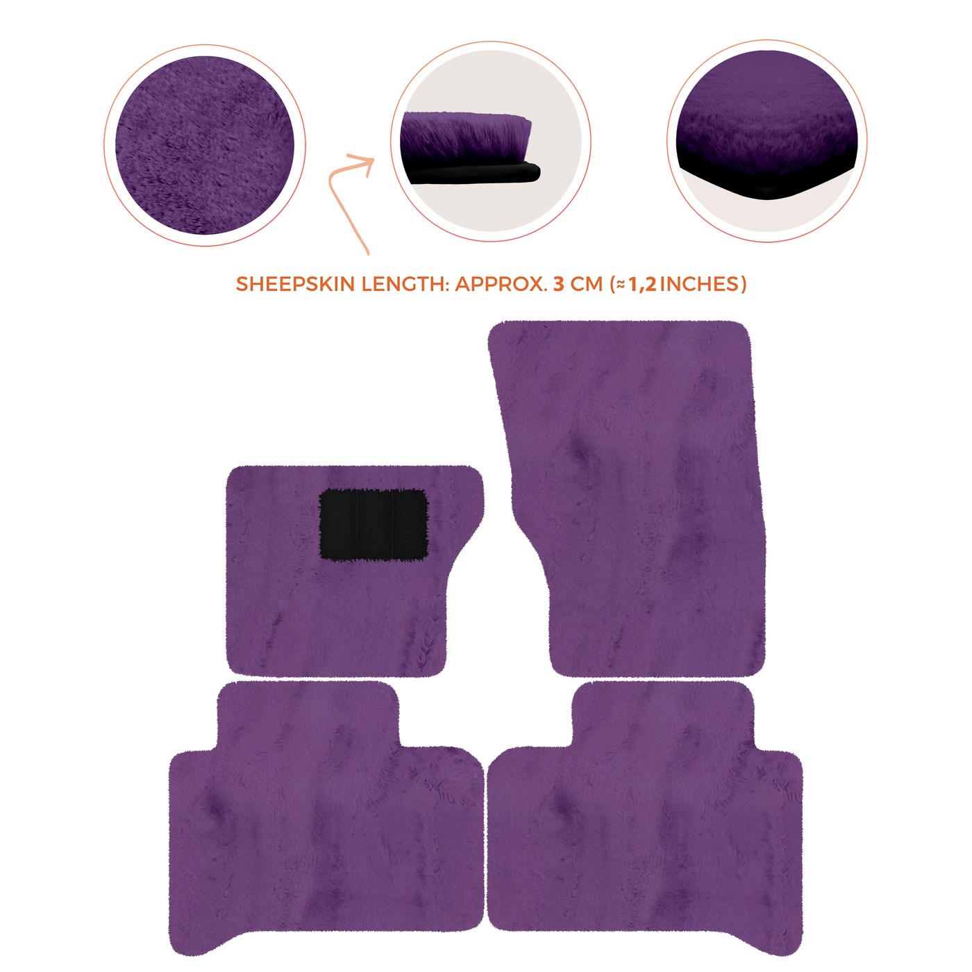 Luxurious Premium Sheepskin Floor Mats for Range Rover (2012-2022)