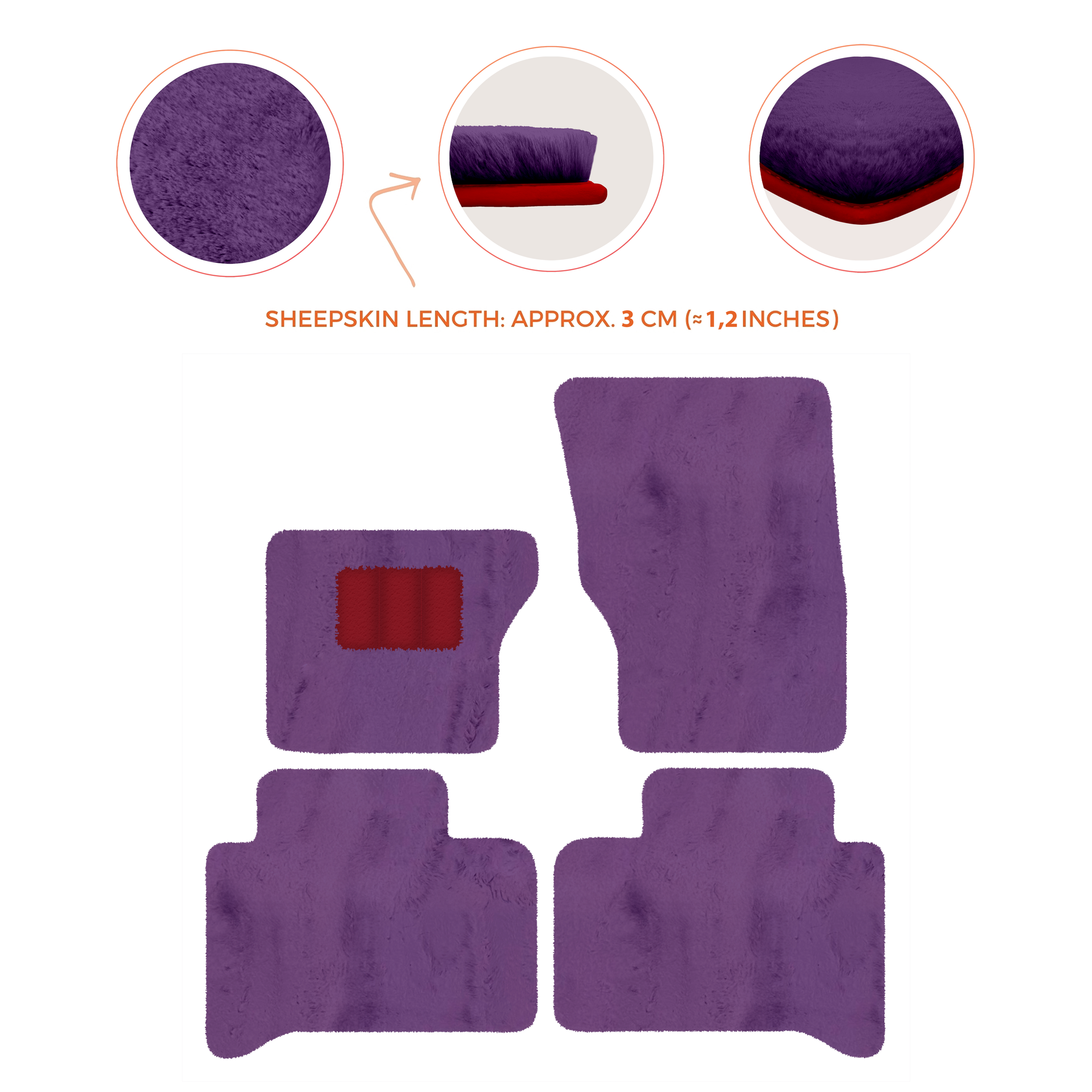 Luxury Sheepskin Floor Mats for Range Rover Velar (2017-2024)