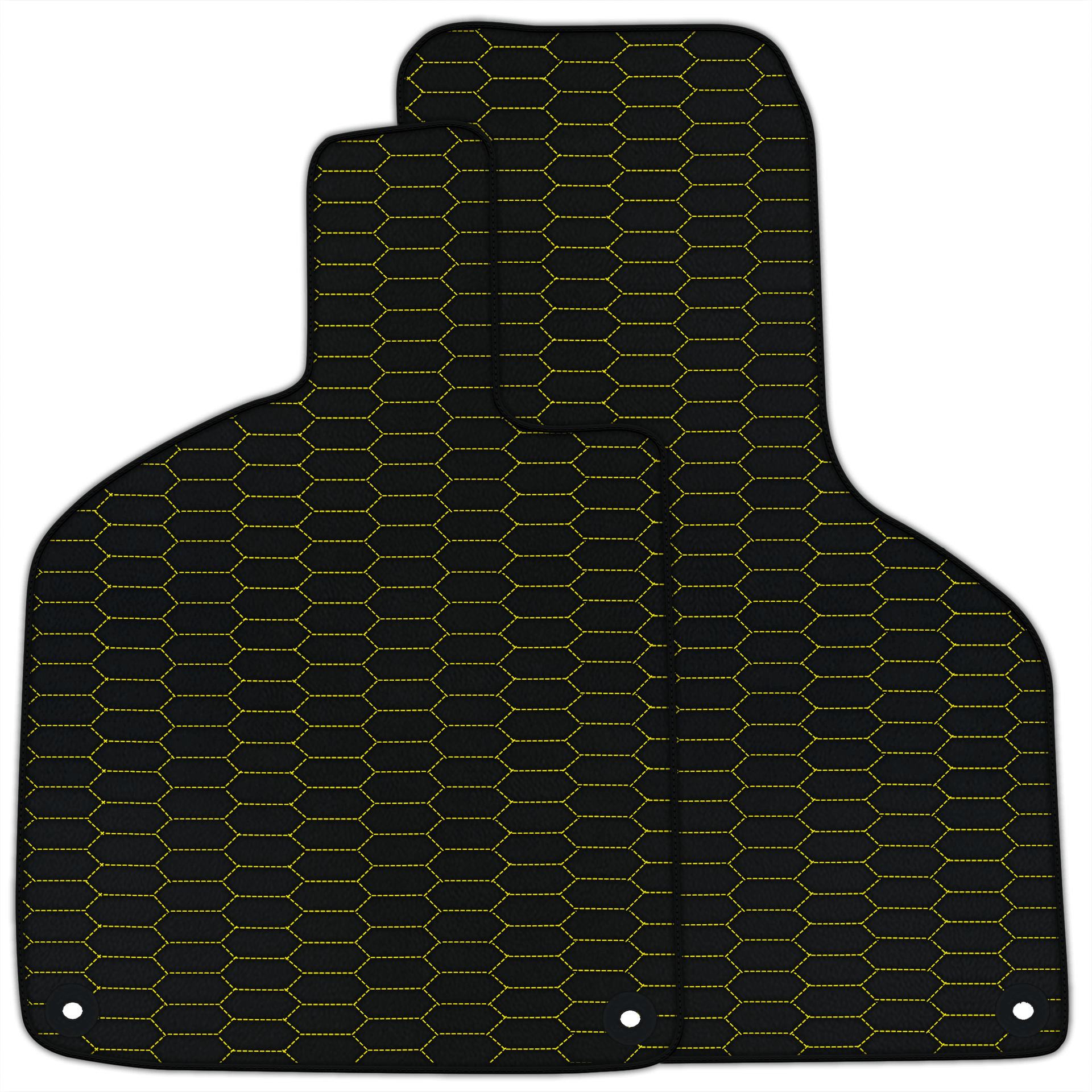 Customizable Leather Floor Mats with Raptor Hex Pattern for Lamborghini Huracan EVO (2019-2024)